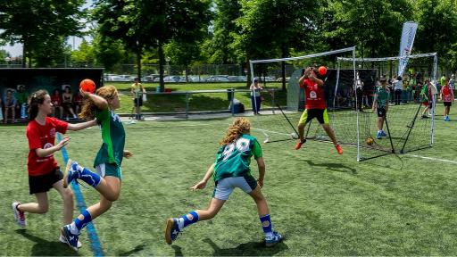 Andebol Estudantes a jogar andebol