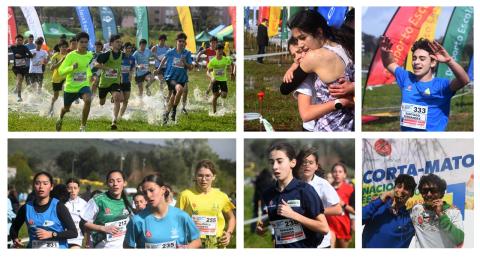 VÁRIAS IMAGENS DE ALUNOS A CORRER 