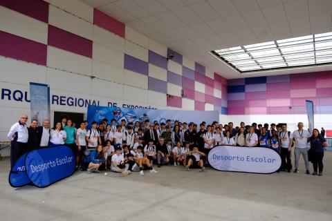 Foto com todos os alunos participantes no Trail