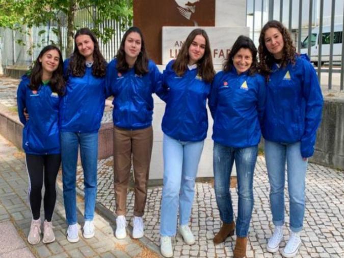 Alunas no Corta Mato Nacional 2022 em Valença