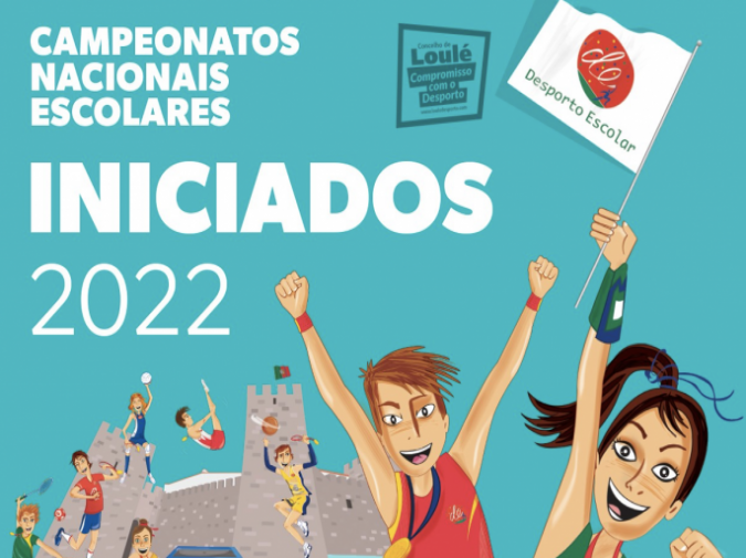 Imagem promocional dos campeonatos nacionais de inciados Loulé 2022